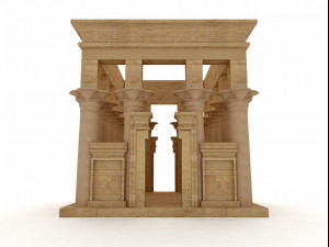 egyptian temple of philae trajan kiosk 3D Модель