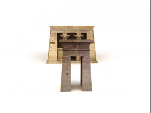 egyptian temple dendera 3D Model