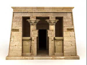 egyptian temple dendera 3D Model