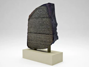 egyptian rosetta stone 3D Model