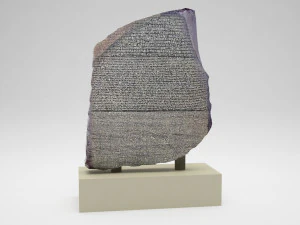 egyptian rosetta stone 3D Model