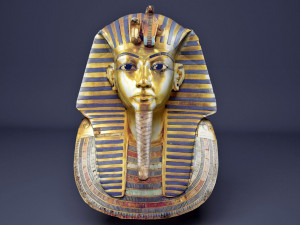 Egyptian king tutankhamun golden mask 3D Model