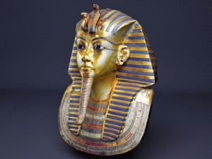 Egyptian king tutankhamun golden mask 3D Model