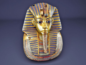 Egyptian king tutankhamun golden mask 3D Model