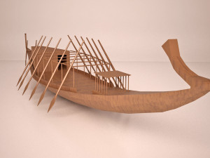 ancient egyptian khufu solar ship Modelo 3D