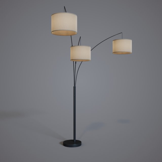 jv01 24 floor lamp 3D 模型 .c4d .max .obj .3ds .fbx .stl .blend 