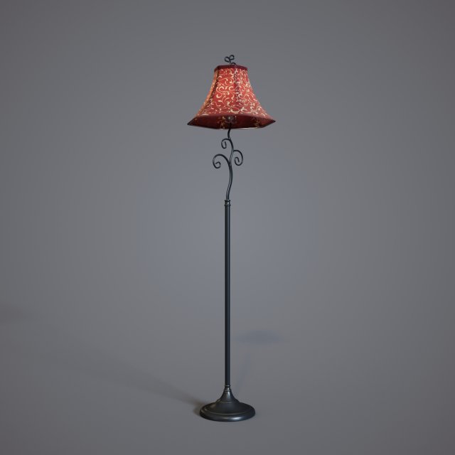 jv01 25 floor lamp 3D Model .c4d .max .obj .3ds .fbx .stl .blend