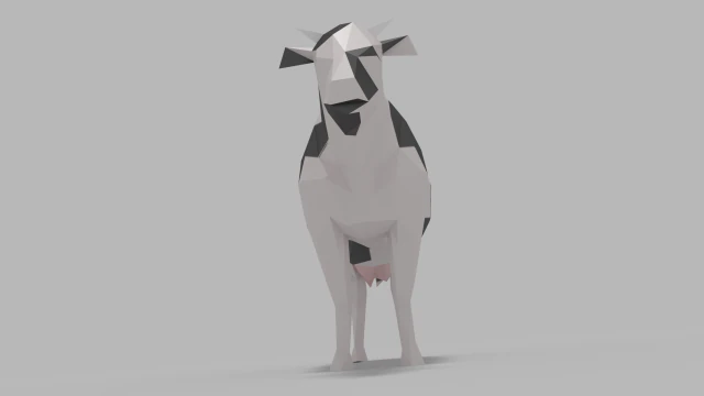 vaca Modelo 3D .c4d .max .obj .3ds .fbx .stl .blend 