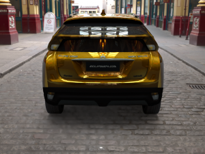 exterior mitsubishi eclipse cross several colors 3D Model