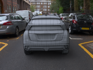 exterior mitsubishi eclipse cross several colors 3D Model