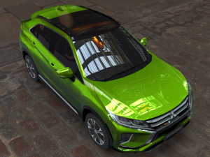 exterior mitsubishi eclipse cross several colors 3D Model