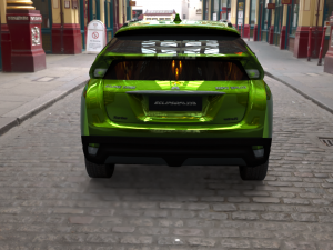 exterior mitsubishi eclipse cross several colors 3D Model