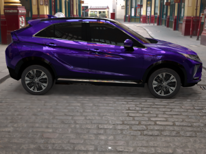 exterior mitsubishi eclipse cross several colors 3D Model