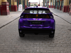 exterior mitsubishi eclipse cross several colors 3D Model
