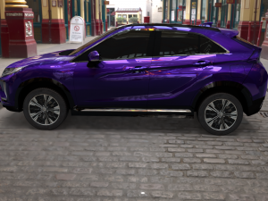 exterior mitsubishi eclipse cross several colors 3D Model