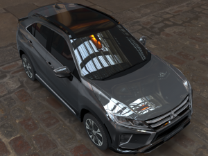exterior mitsubishi eclipse cross several colors 3D Model
