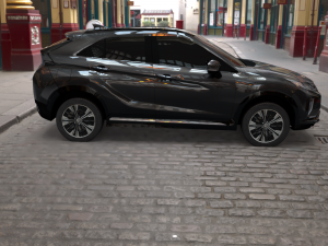 exterior mitsubishi eclipse cross several colors 3D Model