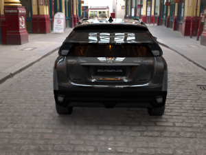 exterior mitsubishi eclipse cross several colors 3D Model