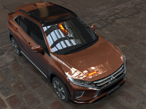 exterior mitsubishi eclipse cross several colors 3D Model