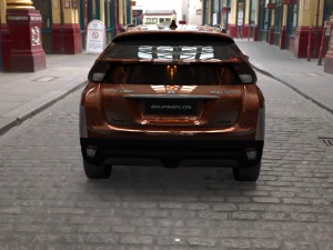 exterior mitsubishi eclipse cross several colors 3D Model