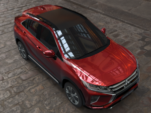 exterior mitsubishi eclipse cross several colors 3D Model