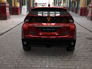 exterior mitsubishi eclipse cross several colors 3D Model