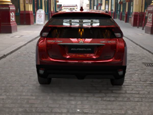 exterior mitsubishi eclipse cross several colors 3D Model
