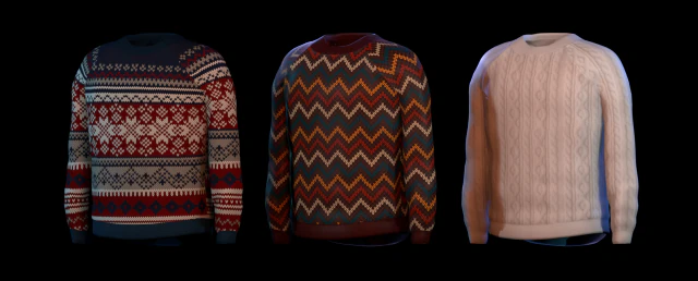 sweater 3D Model .c4d .max .obj .3ds .fbx .stl .blend 