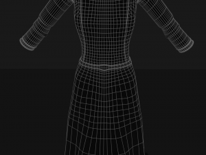 dress with shoes 3D 모델