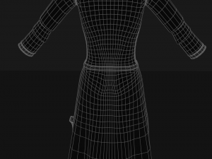dress with shoes 3D 모델