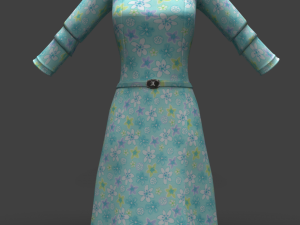 dress with shoes 3D 모델