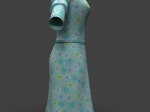 dress with shoes 3D 모델