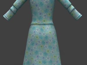 dress with shoes 3D 모델
