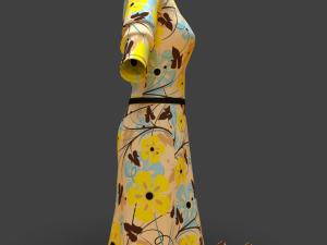 dress with shoes 3D 모델