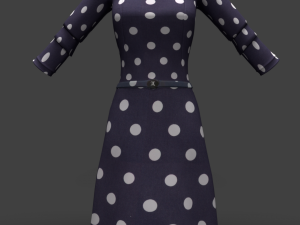 dress with shoes 3D 모델