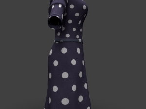 dress with shoes 3D 모델
