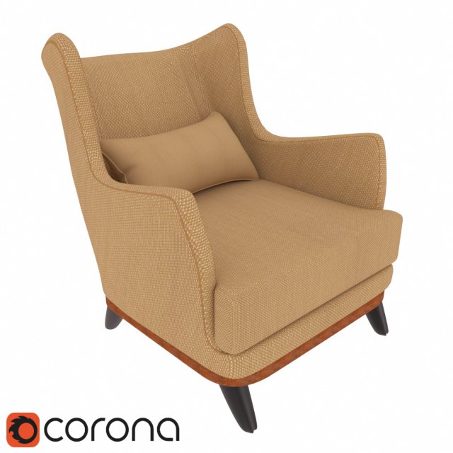 armchair oscar 3D Model .c4d .max .obj .3ds .fbx .stl .blend 