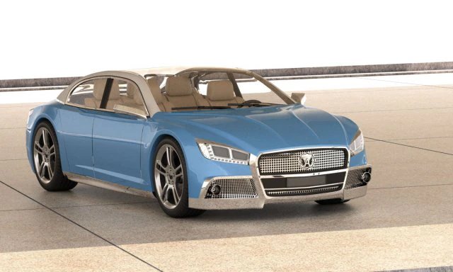 gaz volga 2020 concept 3D Model .c4d .max .obj .3ds .fbx .stl .blend