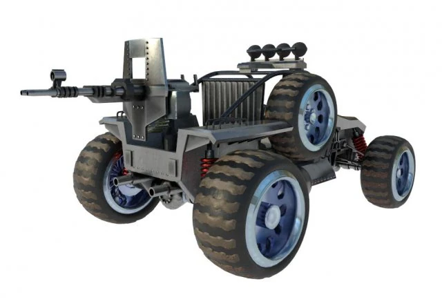 buggy interceptor 3D Model .c4d .max .obj .3ds .fbx .stl .blend 