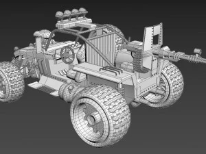 buggy interceptor 3D Model
