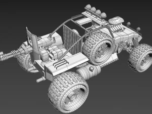 buggy interceptor 3D Model