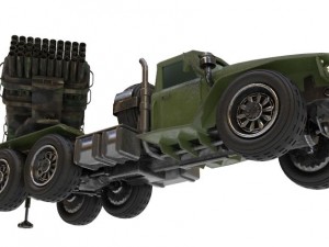 rocket system ural bm21 grad 3D Model