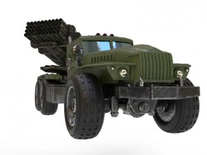 rocket system ural bm21 grad 3D Model