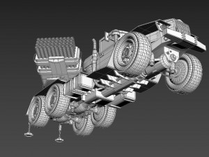 rocket system ural bm21 grad 3D Model