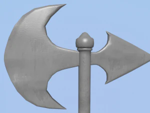 средневековый топор 2 3D Модель