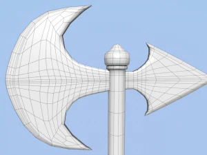 средневековый топор 2 3D Модель