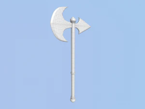 средневековый топор 2 3D Модель