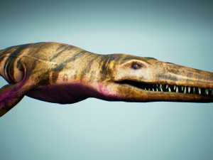 ocean pliosaur pack with ue4 support 3D Model