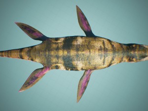 ocean pliosaur pack with ue4 support 3D-Modell