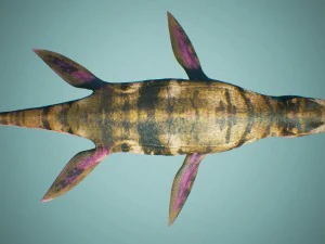 ocean pliosaur pack with ue4 support 3D Model